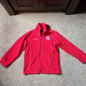 Kids Columbia Huskers fleece jacket XS